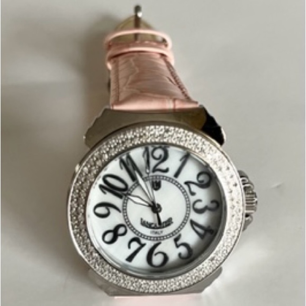 COPY - Ladies Brand New Lancaster Watch With Mother Of Pearl Face and Diamonds